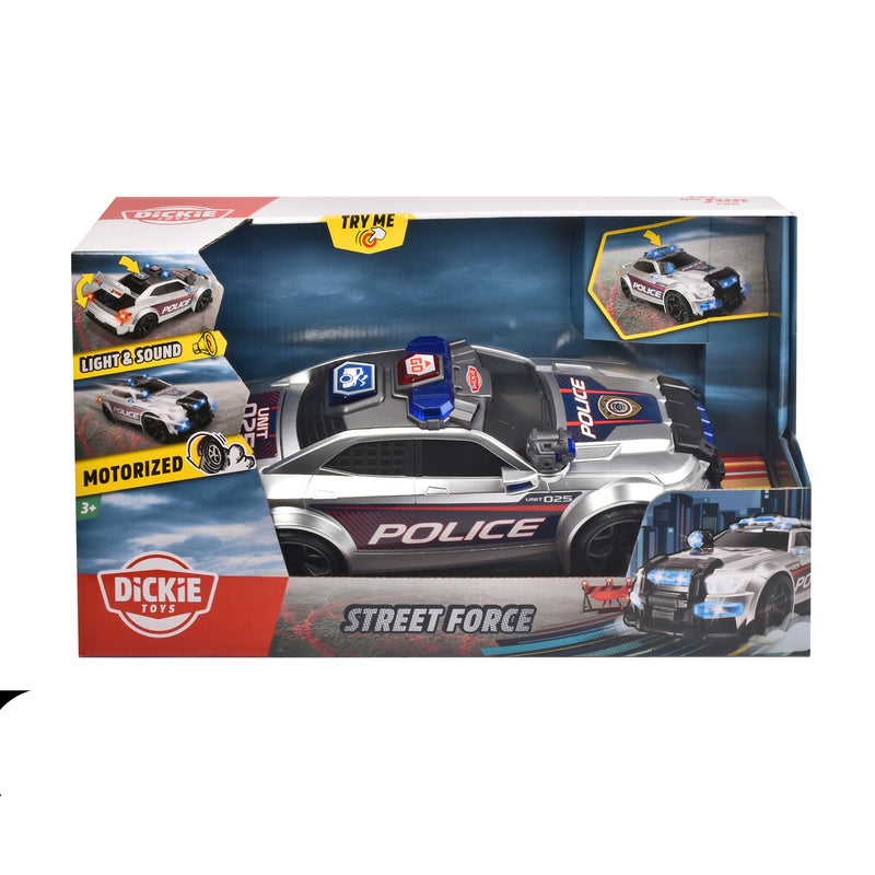 Load image into Gallery viewer, Dickie Politieauto Street met Licht en Geluid
