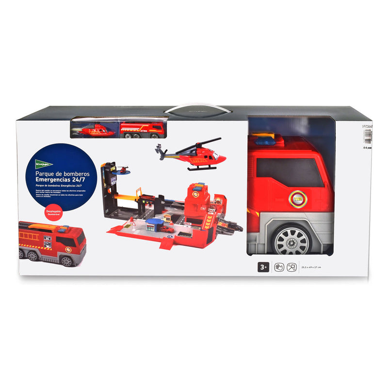 Load image into Gallery viewer, Dickie Uitklapbare Brandweerwagen en Garage Speelset

