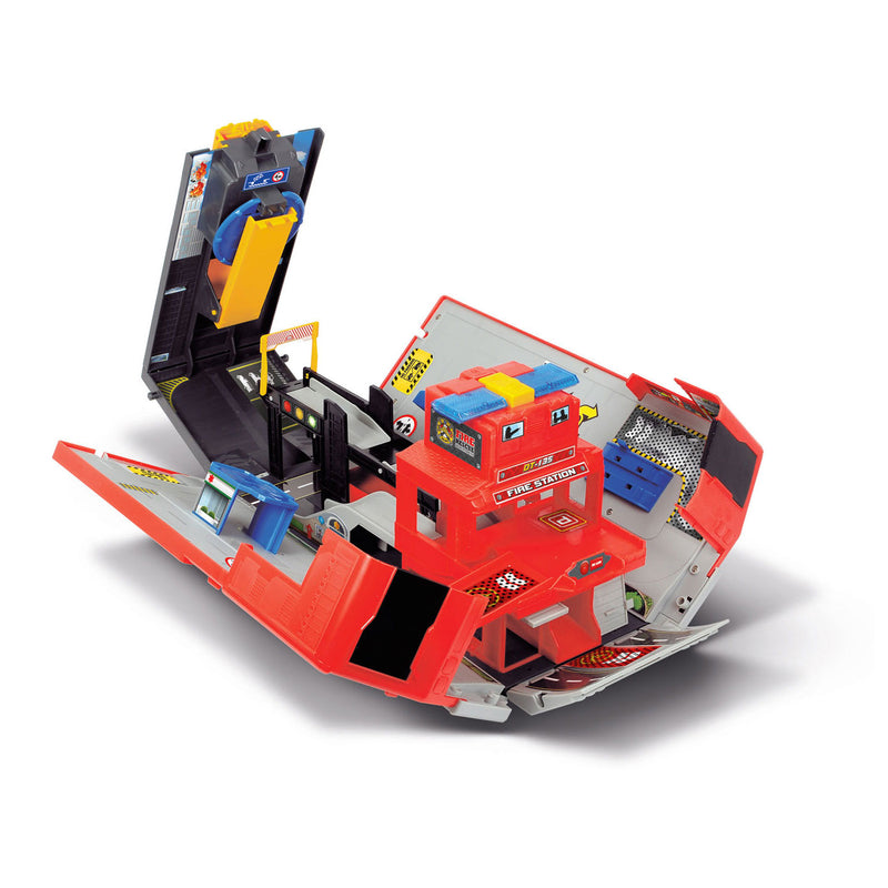 Load image into Gallery viewer, Dickie Uitklapbare Brandweerwagen en Garage Speelset
