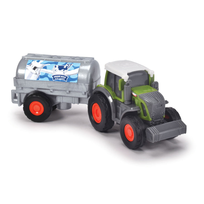 Load image into Gallery viewer, Dickie Fendt Micro Farmer Trekker met Melkwagen

