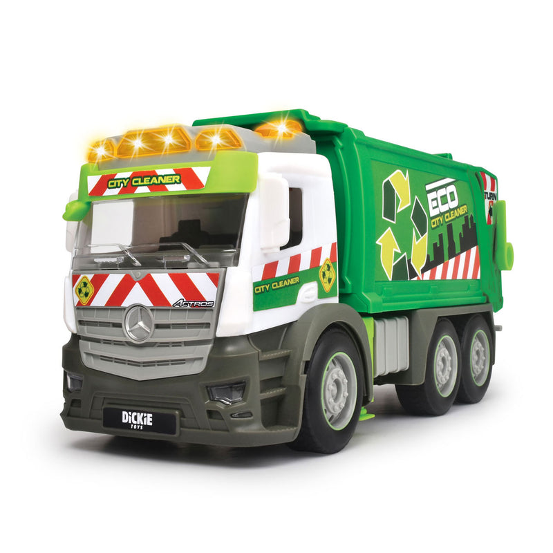 Afbeelding laden in galerijviewer, Dickie toys action truck - vuilniswagen - 26 cm - licht en geluid - speelgoedvoertuig
