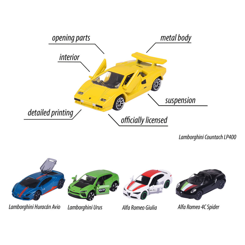 Load image into Gallery viewer, Majorette Dream Cars Italy Auto's, 5st.
