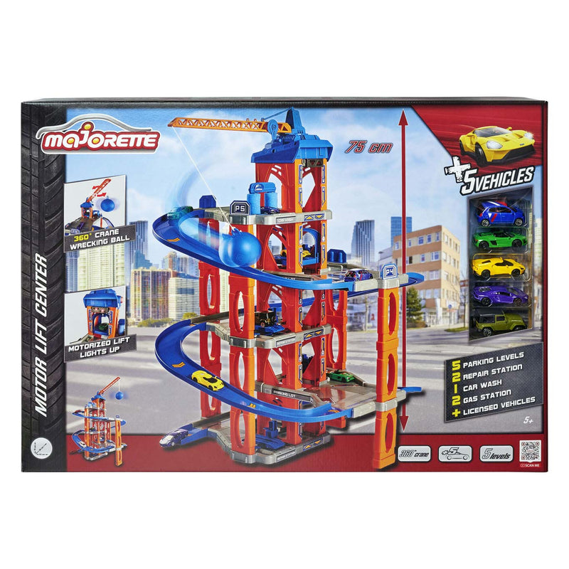 Load image into Gallery viewer, Majorette Garage met Lift en 5 Auto's
