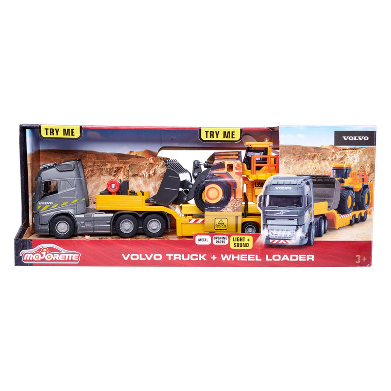 Load image into Gallery viewer, Majorette Volvo Vrachtwagen met Shovel

