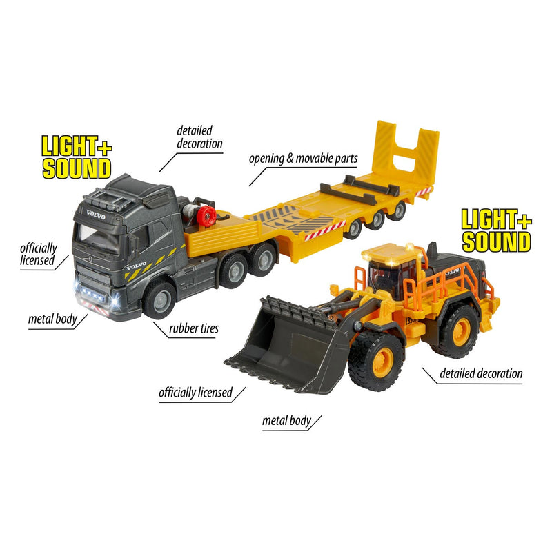Load image into Gallery viewer, Majorette Volvo Vrachtwagen met Shovel
