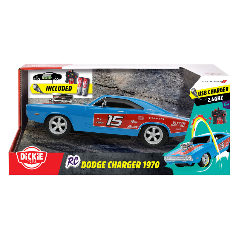 Load image into Gallery viewer, Dickie RC Dodge Charger 1970 1:16 Bestuurbare Auto
