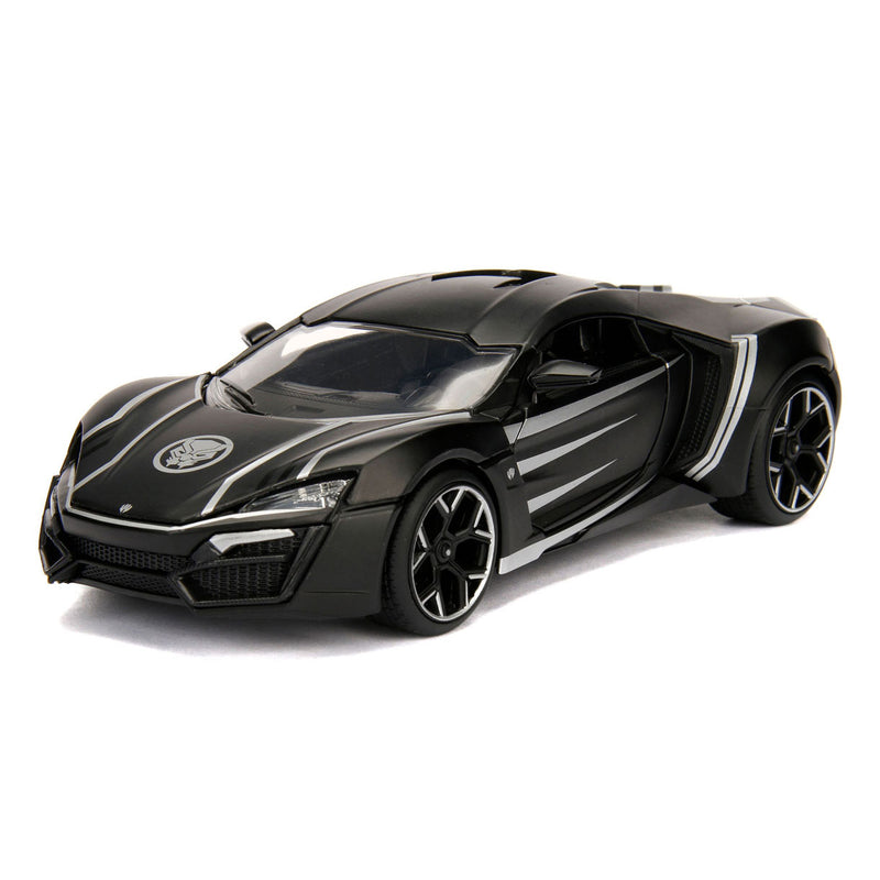 Chargez l'image dans la visionneuse de la galerie, Jada toys jada die-cast avengers black panther met auto 1:24

