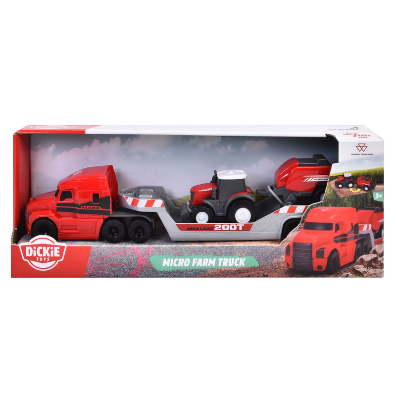 Load image into Gallery viewer, Dickie Massey Ferguson Vrachtwagen met Tractor
