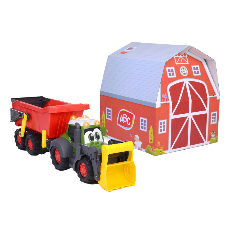 ギャラリービューアに画像をロードする, Dickie abc fendti tractor met aanhanger en boerderij
