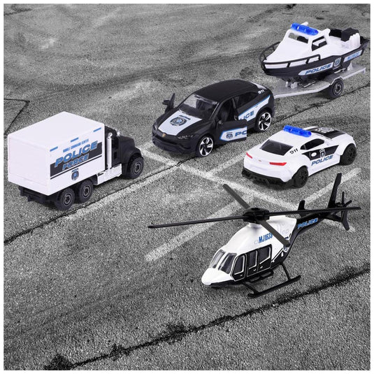 Majorette Police Force Auto's Giftpack, 4st.