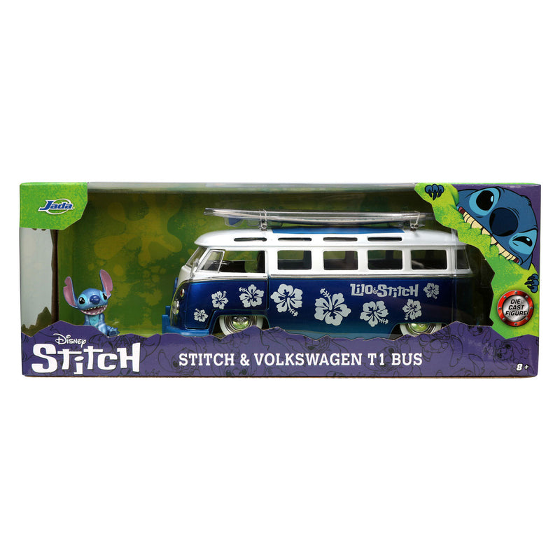 Load image into Gallery viewer, Jada Toys Jada Die-Cast Lilo en Volkswagen T1 Bus 1:24
