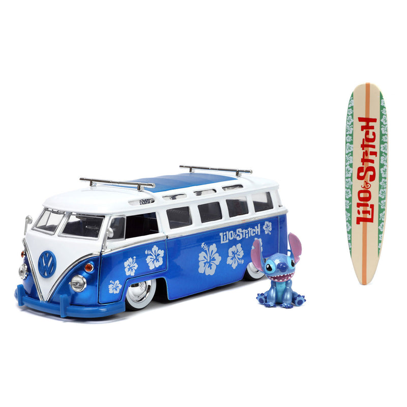 Load image into Gallery viewer, Jada Toys Jada Die-Cast Lilo en Volkswagen T1 Bus 1:24
