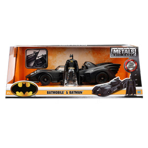 Jada toys - batman en batmobile 1989 - schaal 1:24 - die-cast - vanaf 8 jaar - speelgoedvoertuig