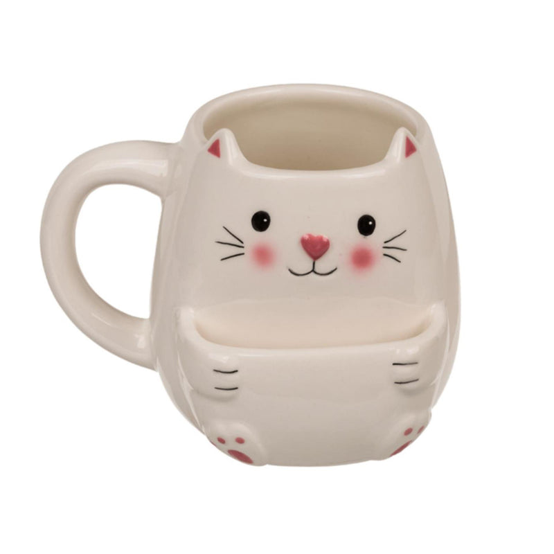 Load image into Gallery viewer, Ootb mok kat met koekvakje 15x9x12cm 450ml
