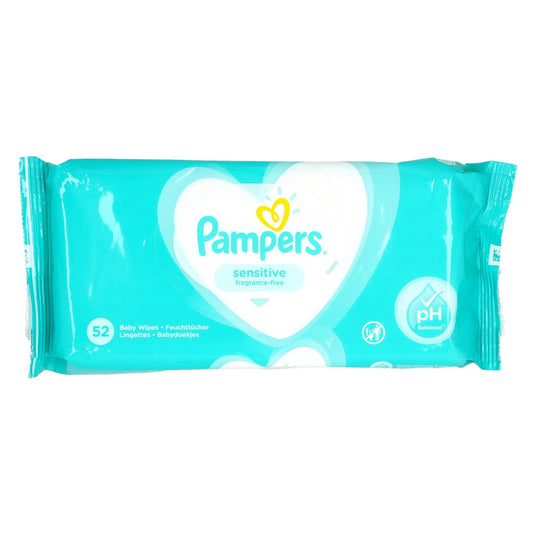 Pampers baby doekjes 52 stuks sensitive