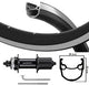 Kgs achterwiel 28 inch (622) stratos zwart zilver centerlock 8-10s