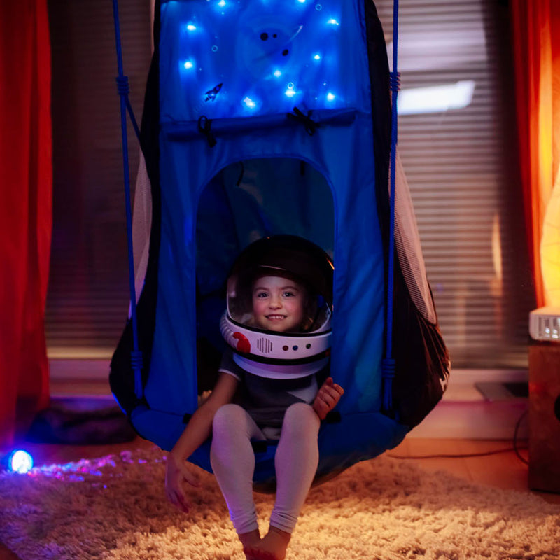 Load image into Gallery viewer, Hudora nestschommel cosmos met tent led
