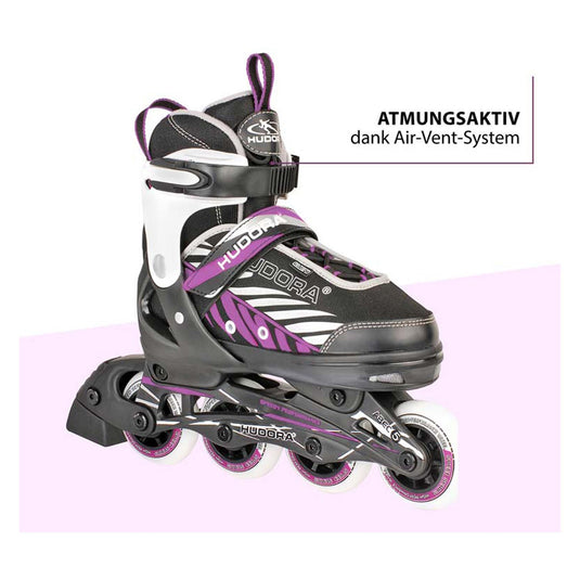 Hudora kinder skeelers mia paars, maat 33-36