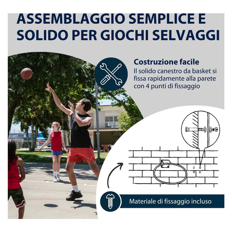 Load image into Gallery viewer, Hudora basketbalring metaal met netje
