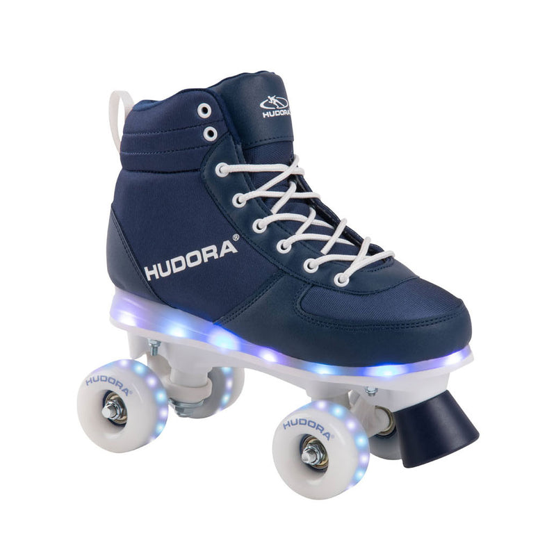 Load image into Gallery viewer, Hudora rolschaatsen blauw met led, maat 31-32
