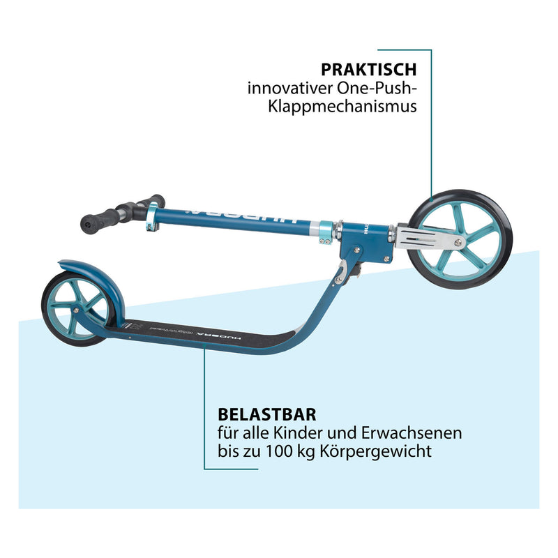Load image into Gallery viewer, Hudora HUDORA Wheel Step 215 Scooter Step Azuur Blauw
