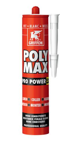 Griffon polymax pro-power montagekit 425gr wit | 12 stuks