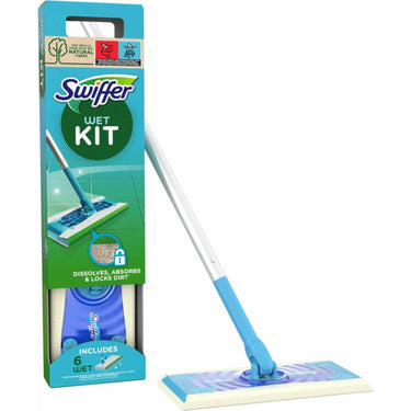 Swiffer wet vloerreiniger starterkit 7-delig met 6 natte doekjes