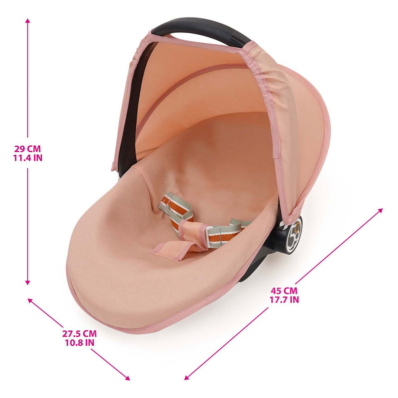 Load image into Gallery viewer, 3-in-1 poppenautostoel - roze
