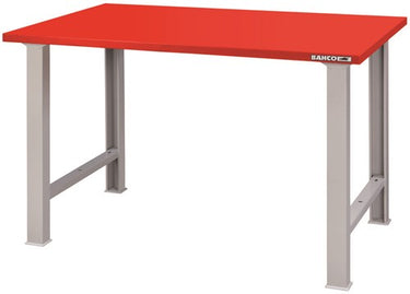 Bahco werkbank | heavy-duty | met stalen werkblad | 4 poten | zwart | 1500 mm x 750 mm x 1030 mm - 1495wb15tsbk