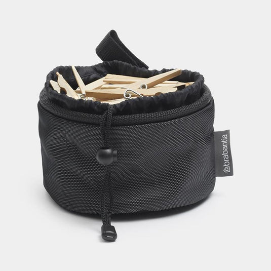 Brabantia wasknijpertasje 18xh16cm zwart