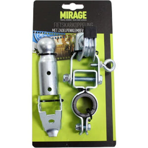 Mirage fietskarkoppeling zadelpen bevestiging, zilver, 22~24mm