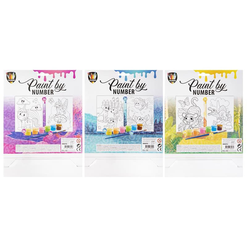 Load image into Gallery viewer, Grafix schilderen op nummer a4 formaat
