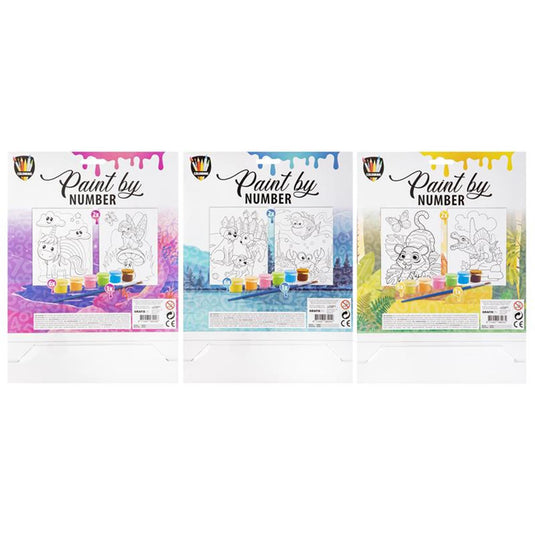 Grafix schilderen op nummer a4 formaat