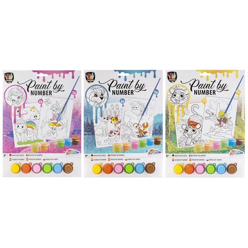 Load image into Gallery viewer, Grafix schilderen op nummer a4 formaat
