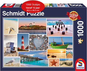 Schmidt - legpuzzel - aan zee - 1000 stukjes - volwassenen - vanaf 12 jaar