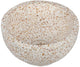 Differnz boomer waskom - terrazzo waskom met ronde vorm - diameter 21 x hoogte 12 cm - kleur beige - moderne vormgeving - geschikt zonder onderbouwkast - per 1 stuk