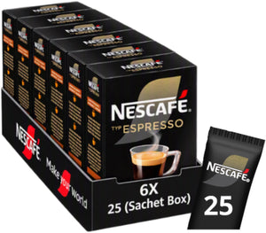 Nescafé gold espresso oploskoffie - 6 doosjes x 25 zakjes