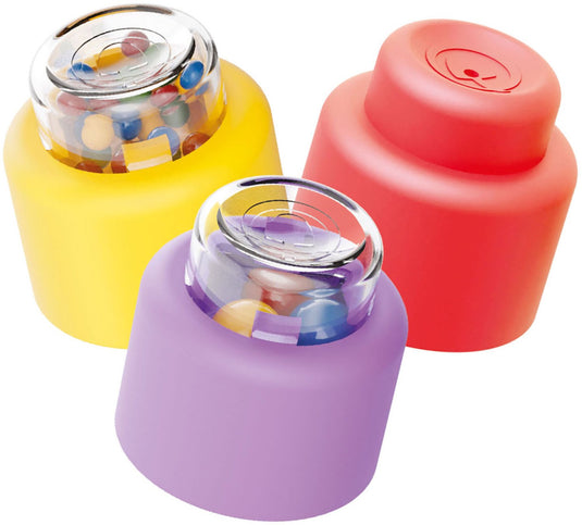 Quercetti bouwblokken baby speelgoed met geluid - 18 stuks.