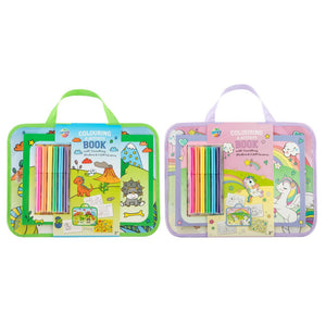 Moxy reistray incl. kleur- activiteitenboek - eenhoorn