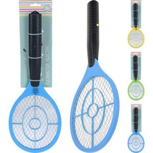 Vliegenmepper elektrisch 46cm assorti kleur | 4 stuks