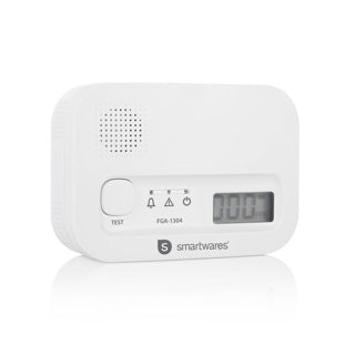 Afbeelding laden in galerijviewer, Smartwares fga-13041 - koolmonoxidemelder co melder - 85 db - levensduur 10 jaar - bsi gecertificeerd
