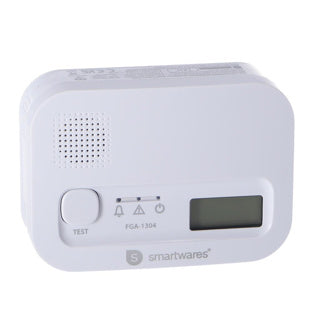 Afbeelding laden in galerijviewer, Smartwares fga-13041 - koolmonoxidemelder co melder - 85 db - levensduur 10 jaar - bsi gecertificeerd
