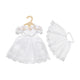 Heless poppen trouwjurk met sluier, 28-35 cm