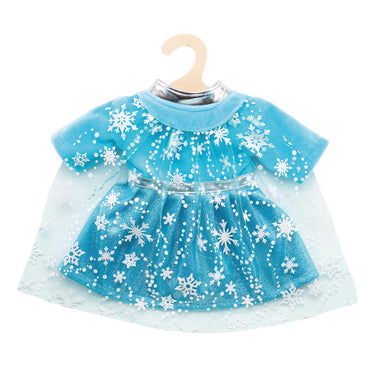 Heless poppenjurk ijsprinses met cape, 28-35 cm