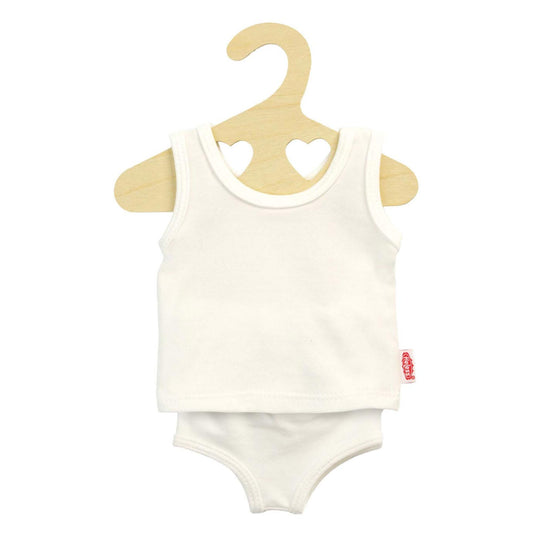 Heless poppenonderbroek en -hemd wit, 35-45 cm