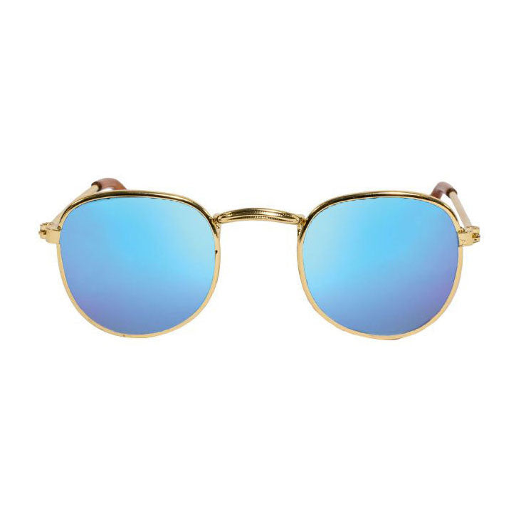 Chargez l'image dans la visionneuse de la galerie, Heless poppen zonnebril goud blauw gespiegeld
