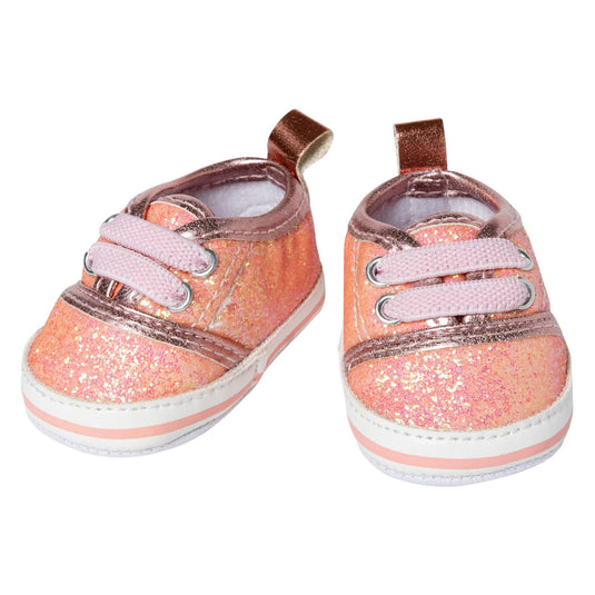 Heless poppen glitter sneakers roze, 30-34 cm