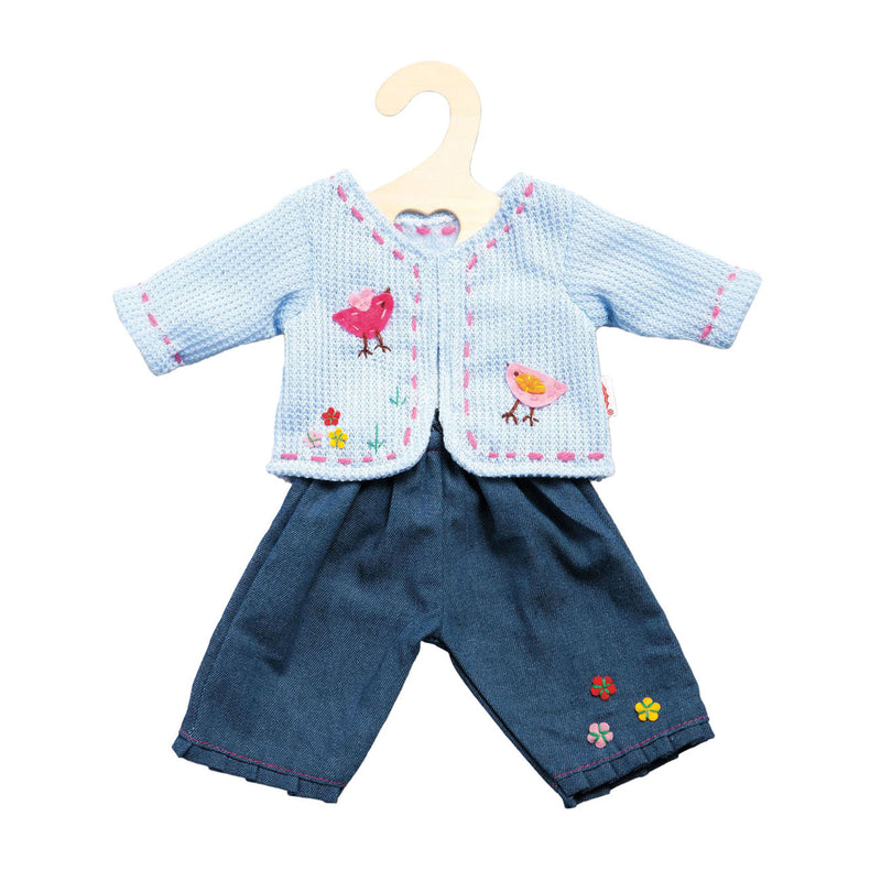Afbeelding laden in galerijviewer, Heless jack met spijkerbroek blauw, 28-35 cm
