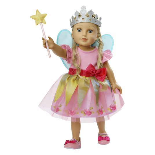 Heless poppen accessoires prinses lillifee set, 30-34 cm