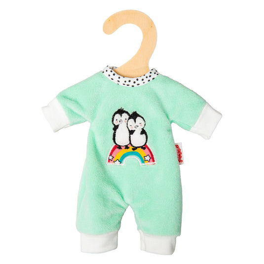Heless velours poppenrompertje pinguin, 20-25 cm